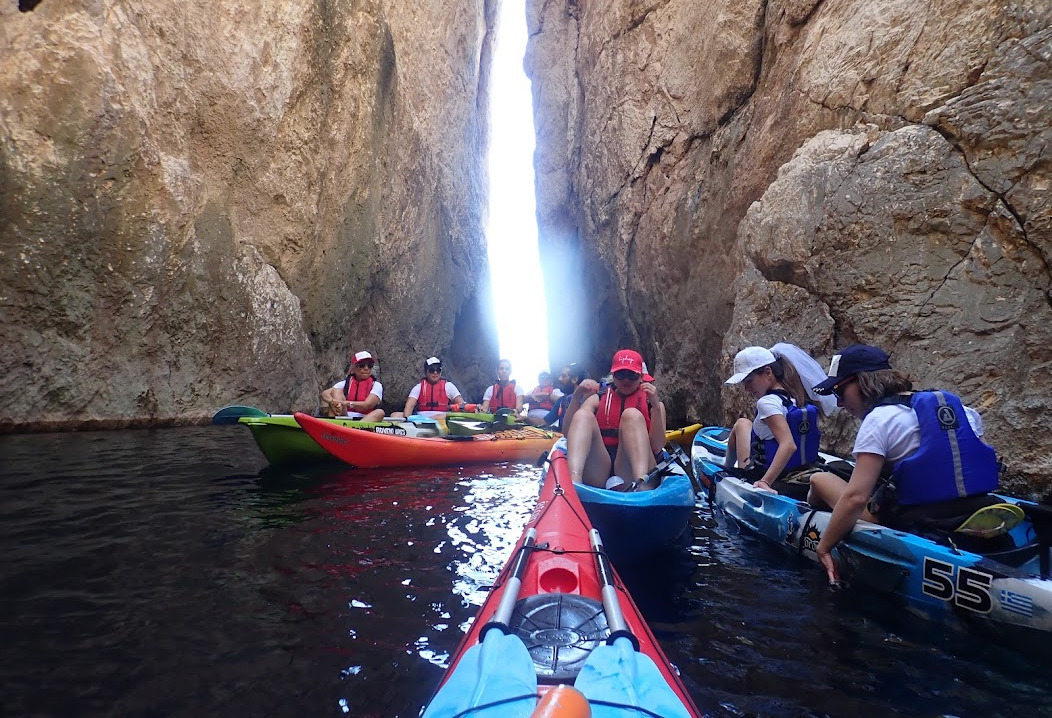 Sea kayak activity Athens Greece