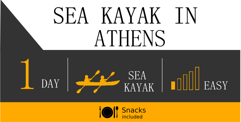 Sea kayak activity Athens Greece